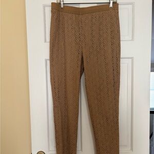Chico's Tan Lace Cropped Pants